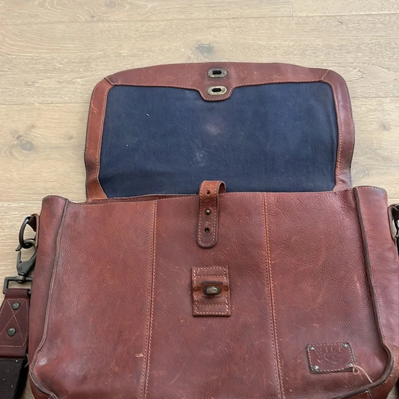 Will Leather Goods Kent Messenger Shoulder Bag Briefcase Vintage Laptop Case - Picture 4 of 10
